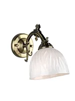 Бра Mantua OML-61101-01 Omnilux белый 1 лампа, основание античное бронза в стиле классический 