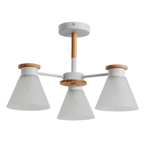 Люстра потолочная Tyler A1031PL-3WH Arte Lamp белая на 3 лампы, основание белое в стиле современный 