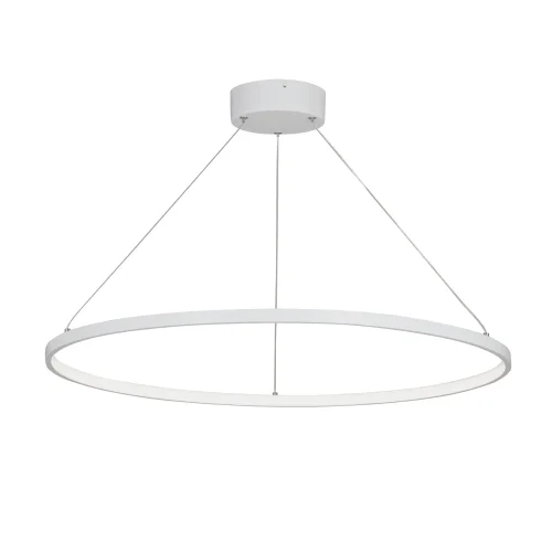 Светильник подвесной LED V4664-0/1S Vitaluce без плафона 1 лампа, основание белое в стиле хай-тек кольца