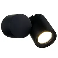 Настенный светильник Wall Street O010WL-01B Maytoni уличный IP54 чёрный 1 лампа, плафон чёрный в стиле модерн GU10