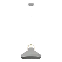 Светильник подвесной Estepona 390226 Eglo серый 1 лампа, основание серое в стиле лофт современный 
