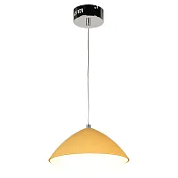 Светильник подвесной LED Aberdeen LSP-8227 Lussole жёлтый 1 лампа, основание хром в стиле современный 