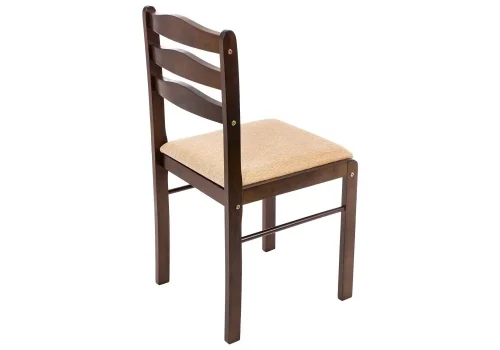 Деревянный стул Camel dirty oak / beige 1991 Woodville, бежевый/ткань, ножки/дерево/коричневый, размеры - ****405*430 фото 9