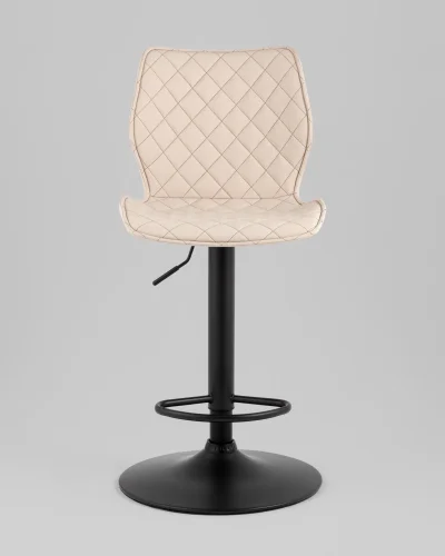 Стул барный Dome, экокожа, светло-серый (набор 2 шт) УТ000039937 Stool Group, серый/экокожа, ножки//чёрный, размеры - ****445*520 фото 7