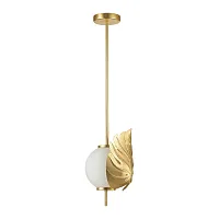 Светильник подвесной Jungle 4864/1 Odeon Light золотой 1 лампа, основание золотое в стиле современный флористика арт-деко 