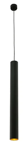Светильник подвесной LED CLT 037C600 BL-GO Crystal Lux чёрный на 1 лампу, основание чёрное в стиле современный трубочки