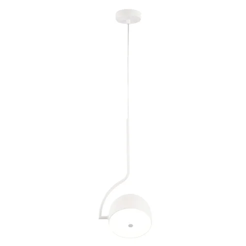 Светильник подвесной LED CORRECTO SP9W LED WHITE Crystal Lux белый на 1 лампу, основание белое в стиле современный фото 4