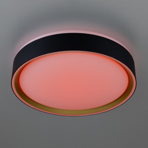 Светильник потолочный LED с пультом Boss CL751251G Citilux белый 1 лампа, основание чёрное в стиле современный хай-тек круглый с пультом фото 8
