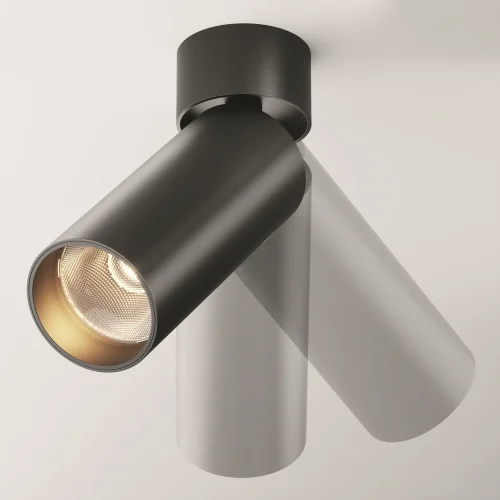Светильник накладной Focus LED C055CL-L12B3K-W-B Maytoni чёрный на 1 лампу, основание чёрное в стиле современный хай-тек круглый фото 15