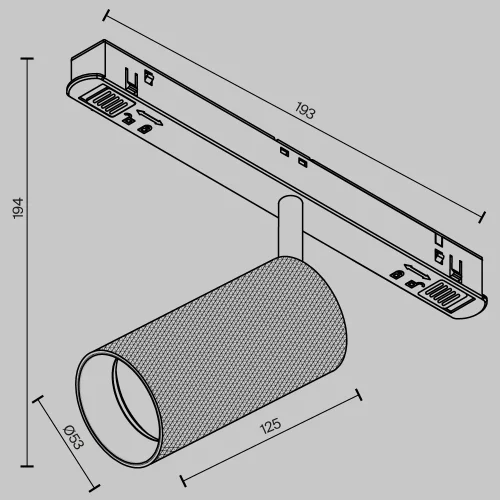 Трековый светильник LED Magnetic track system Exility TR097-2-12W3K-M-BMG Maytoni матовый золото для шинопроводов серии Magnetic track system Exility чёрный фото 11