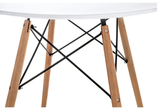 Стол Table 90 white / wood 15364 Woodville столешница белая из мдф фото 5