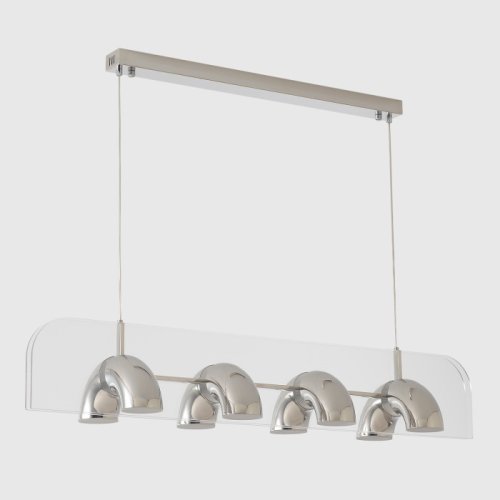 Светильник подвесной ЛЕД ELEMENT SP48W LED CHROME Crystal Lux белый на 1 лампу, основание хром в стиле лофт линейный фото 2