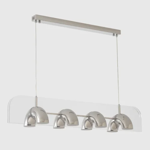 Светильник подвесной ЛЕД ELEMENT SP48W LED CHROME Crystal Lux белый на 1 лампу, основание хром в стиле лофт линейный фото 2
