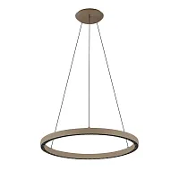 Светильник подвесной LED Riumar 8674 Mantra коричневый бежевый на 1 лампу, основание бежевое коричневое в стиле современный кольца