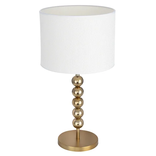 Настольная лампа Status CL472011 Citilux белая на 1 лампу, основание золотое металл в стиле современный фото 4 Настольная лампа Status CL472011 Citilux белая на 1 лампу, основание золотое металл в стиле современный фото 4