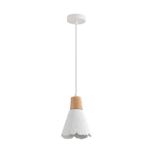 Светильник подвесной Eoliana 8352/1B Lumion белый на 1 лампу, основание белое в стиле скандинавский 