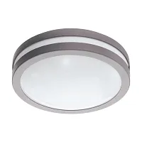 Потолочный светильник LED LOCANA-C 97299 Eglo уличный IP44 серебряный 1 лампа, плафон белый в стиле современный LED