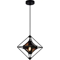 Светильник подвесной Grane 3001/82/01P Stilfort коричневый чёрный 1 лампа, основание чёрное в стиле лофт 