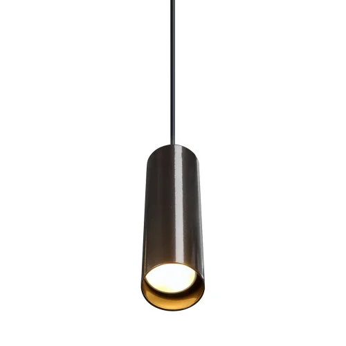 Светильник подвесной V4639-7/1S Vitaluce бронзовый коричневый 1 лампа, основание бронзовое в стиле арт-деко трубочки фото 2
