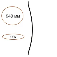 Элемент для инсталляции Fino Xs 7155/100D Odeon Light чёрный на 1 лампу, основание чёрное в стиле хай-тек 