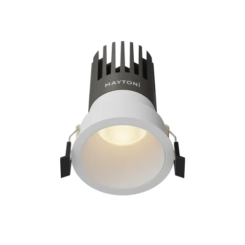 Светильник точечный LED Dip DL118-15W-3K-W Maytoni белый на 1 лампу, основание белое в стиле современный хай-тек круглый