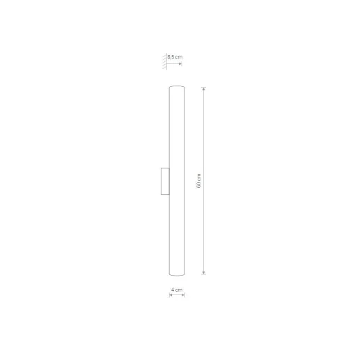 Бра ЛЕД Айс Туб Эс (Ice Tube Led S) 8118-NW Nowodvorski белый на 1 лампу, основание хром в стиле современный фото 4 Бра ЛЕД Айс Туб Эс (Ice Tube Led S) 8118-NW Nowodvorski белый на 1 лампу, основание хром в стиле современный фото 4