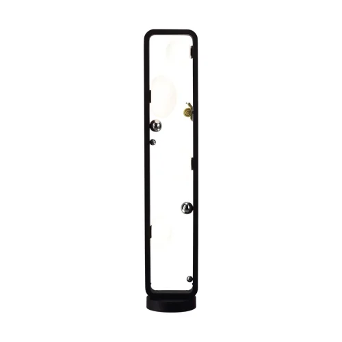 Парковый светильник Luma 5434/4FB Odeon Light уличный IP54 чёрный на 4 лампы, плафон белый в стиле флористика скандинавский современный G9 фото 6