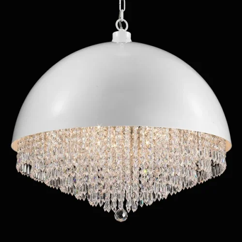 Светильник подвесной ImperiumLoft Crystal Light 15 white MD2548/15 white 109536-30 ImperiumLoft прозрачный на 15 ламп, основание белое в стиле современный фото 3