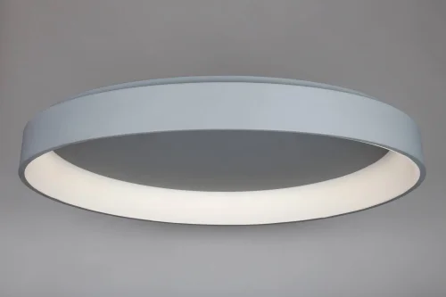 Люстра с пультом LED Ortueri OML-48517-144 Omnilux белая на 1 лампа, основание серое в стиле хай-тек с пультом фото 3