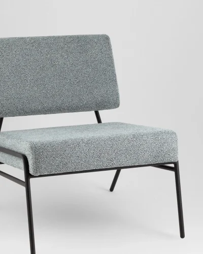 Кресло Теллинг шенилл серо-синий УТ000041926 Stool Group, /, ножки//, размеры - *****мм фото 5