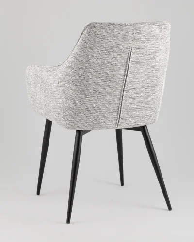 Стул обеденный Lynet, светло-серый УТ000039281 Stool Group, серый/рогожка, ножки/металл/чёрный, размеры - ***** фото 5