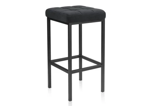 Барный стул Лофт ткань катания черный / черный матовы 432935 Woodville, чёрный/ткань, ножки/металл/чёрный, размеры - ****340*340
