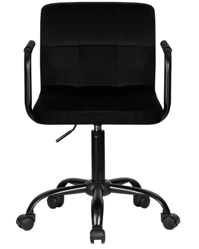 Офисное кресло набор 2 шт. SET-2 9400_BlackBase-LM TERRY BLACK, цвет сиденья черный велюр (MJ9-101), цвет основания черный Dobrin, /велюр, ножки/металл/чёрный, размеры - 810*950***580*580 фото 7