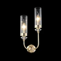 Бра SECRET AP2 GOLD Crystal Lux прозрачный на 2 лампы, основание золотое в стиле классический Бра SECRET AP2 GOLD Crystal Lux прозрачный на 2 лампы, основание золотое в стиле классический