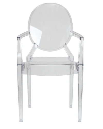 Стул обеденный 801-LMZL LOUIS GHOST, цвет сиденья прозрачный Dobrin, прозрачный/, ножки/пластик/прозрачный, размеры - ****540*565 фото 6