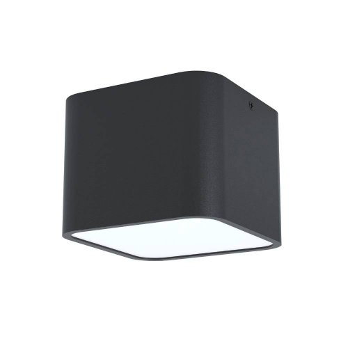 Светильник накладной Grimasola 99283 Eglo чёрный 1 лампа, основание чёрное в стиле современный квадратный