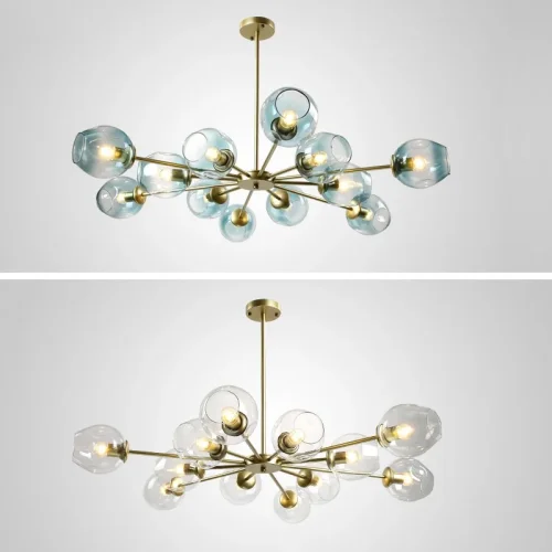 Люстра на штанге MARINE B 8 Black/Blue 189683-26 ImperiumLoft голубая на 8 ламп, основание чёрное в стиле скандинавский фото 4 Люстра на штанге MARINE B 8 Black/Blue 189683-26 ImperiumLoft голубая на 8 ламп, основание чёрное в стиле скандинавский фото 4