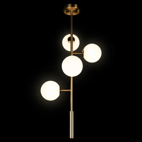 Светильник подвесной Tely 10236/4 LOFT IT белый 4 лампы, основание золотое в стиле современный шар фото 3