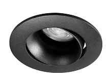 Светильник точечный CLT 019C90 BL Crystal Lux чёрный 1 лампа, основание чёрное в стиле современный 