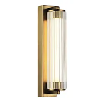 Бра LED Bamboo SL6224.301.01 ST-Luce прозрачный на 1 лампу, основание латунь в стиле современный 