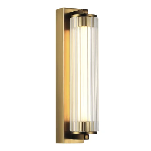 Бра LED Bamboo SL6224.301.01 ST-Luce прозрачный на 1 лампу, основание латунь в стиле современный 