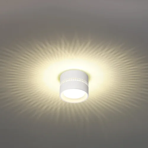 Светильник накладной Real 6609/1C Odeon Light белый 1 лампа, основание белое в стиле хай-тек отражённый свет фото 3