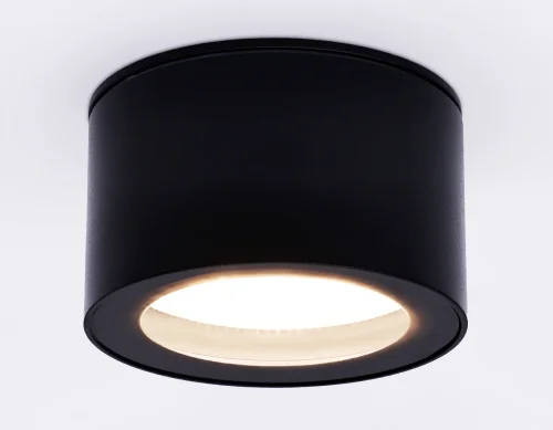 Светильник накладной TN6523 Ambrella light чёрный 1 лампа, основание чёрное в стиле хай-тек современный круглый фото 2