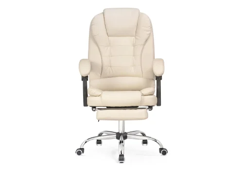 Компьютерное кресло Orvil cream 15570 Woodville, кремовый/экокожа, ножки/металл/хром, размеры - *1220***610* фото 2