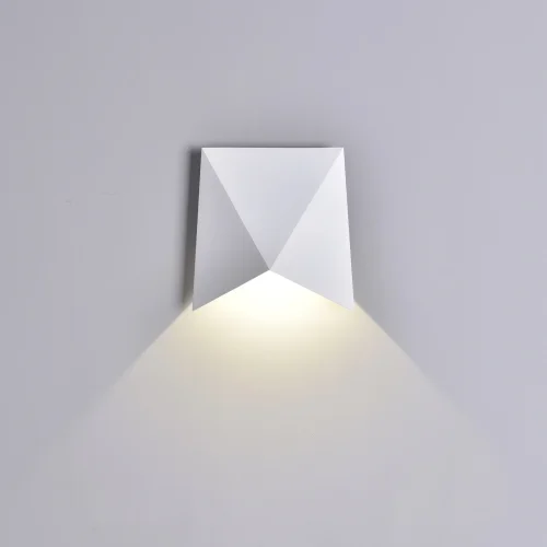 Настенный светильник LED Triax 6526 Mantra уличный IP54 белый 1 лампа, плафон белый в стиле модерн LED фото 3