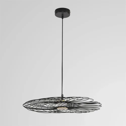 Светильник подвесной LED Camomile 8379/10L Lumion чёрный на 1 лампу, основание чёрное в стиле лофт фото 5