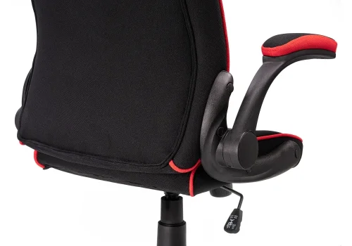 Кресло игровое Plast 1 red / black 11912 Woodville, красный/ткань, ножки/пластик/чёрный, размеры - *1270***670*600 фото 5