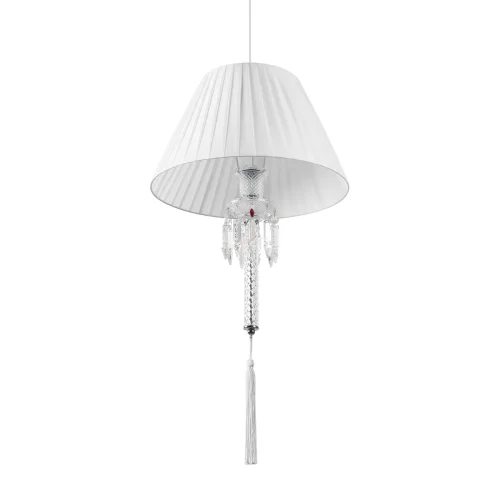 Светильник подвесной Zenith 10210P/B White LOFT IT белый на 1 лампу, основание хром прозрачное в стиле классический арт-деко фото 5