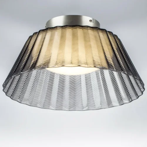 Светильник потолочный LED Napoli 794018 Lightstar дымчатый на 1 лампу, основание коричневое в стиле современный классический фото 3
