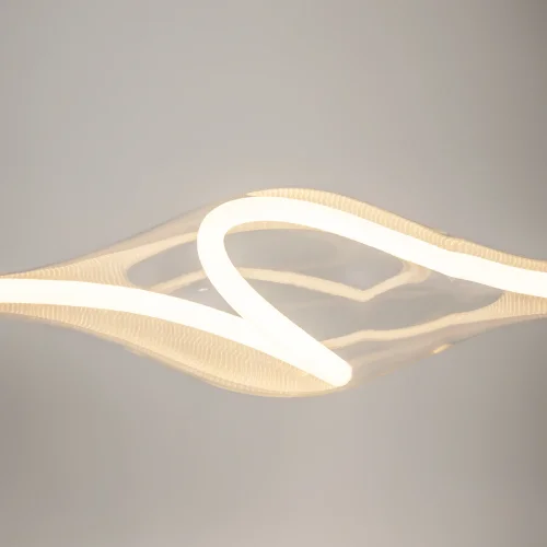 Светильник подвесной LED Loop MOD290PL-L23BS3K Maytoni прозрачный на 1 лампу, основание латунь в стиле современный хай-тек выдувное фото 4